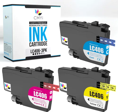 Vista 8 de LC406 Cartucho de tinta de repuesto negro para Brother MFC-J4335DW J4335DW XL J4340DW J4345DW J4345DW XL J4535DW J4535DW XL J4540DW J4540DW XL