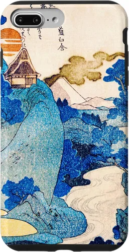 Vista 9 de iPhone 15 Japón Retro Art Utagawa Kuniyoshi Vista nocturna del Monte Fuji Case