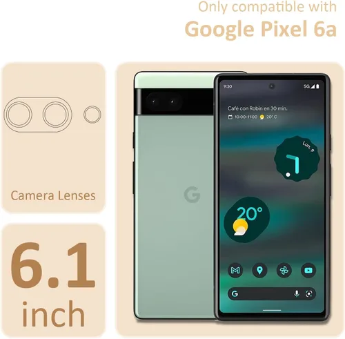 Vista 6 de Funda transparente de Halloween para Google 6a, con patrón de fantasma, funda protectora de TPU suave, delgada, a prueba de golpes, para niños