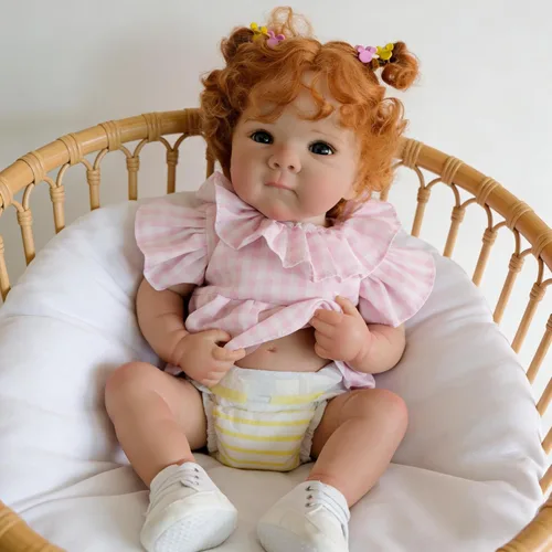 Vista 14 de RXDOLL Lindas Muñecas Bebé Reborn de Silicona de Cuerpo Completo para Niña de 18 pulgadas Bebé Recién Nacida Realista Niña Bebés de Silicona de Vida