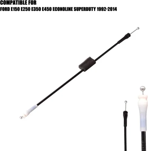 Vista 5 de Cable de pestillo de puerta de carga del lado izquierdo trasero compatible con Ford E150 E250 E350 E450 reemplaza 924-352 8C2Z15431A03A