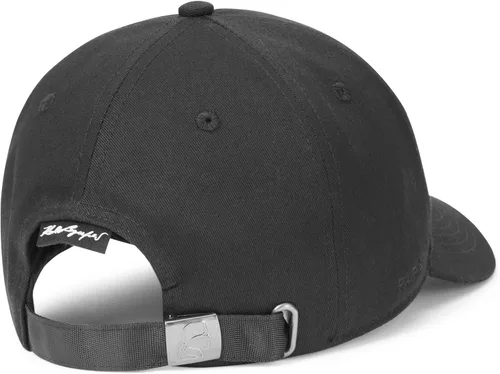 Vista 4 de Karl Lagerfeld Paris Gorra con logotipo tachonado para hombre, Black_Tonal, Negro_tonal
