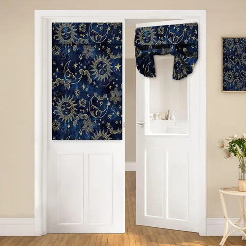 Vista 17 de Cortinas de puerta negras y rojas para ventanas de puerta, estampado de leopardo y cebra, cortinas de ventana para puerta de vidrio francesa