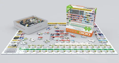 Vista 3 de EuroGraphics (EURHR) Tabla periódica ilustrada de los elementos rompecabezas de 300 piezas rompecabezas de 300 piezas