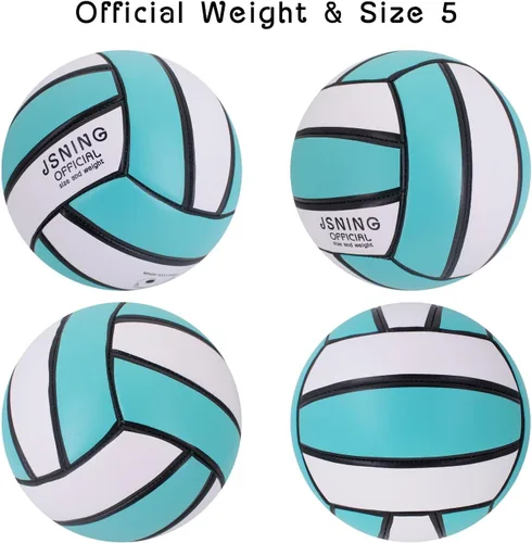 Vista 2 de Volleyball, Teal Mint, Official Size 5 Size 5, Indoor/Outdoor/Beach, Volley Lite Construction, Junior & Senior High School