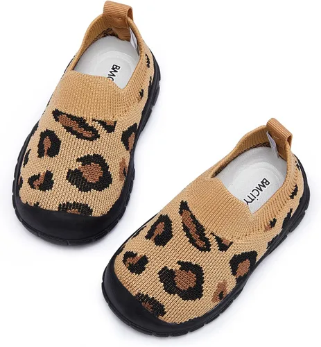 Vista 5 de BMCiTYBM Zapatos para bebé niño y niña, tenis antideslizantes suaves y ligeros, zapatos para caminar de primer paso, 6, 9, 12, 18, 24 meses
