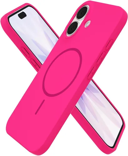 Vista 162 de Oakxco Funda de Silicona Mag Safe para iPhone 12 Pro Max, Funda Magnética Delgada y Fina Compatible con Carga Inalámbrica MagSafe, Bonita Funda