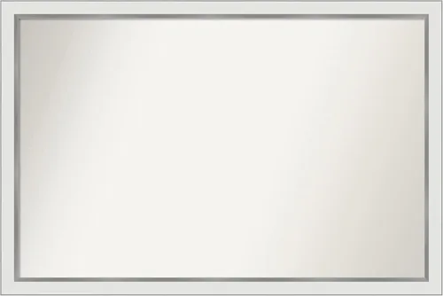 Vista 324 de Amanti Art Espejo personalizado, espejo de baño estrecho Alexandria White Wash, espejo de pared o espejo de tocador de baño sobre el fregadero