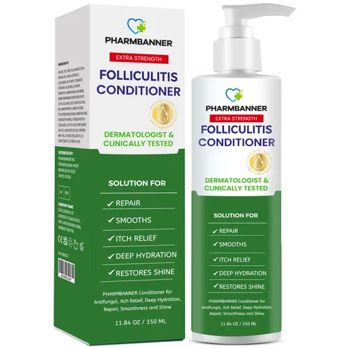 Vista 9 de PHARMBANNER Champú antifúngico para el cuero cabelludo seco y con picazón, apoya la salud del cuero cabelludo, ayuda con la foliculitis