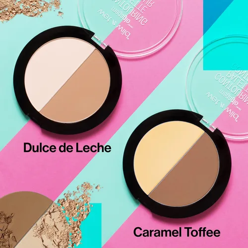 Vista 5 de wet n wild MegaGlo Paleta de Contorno Dulce De Leche Kit de contorno facial en polvo Cara perfectamente esculpida