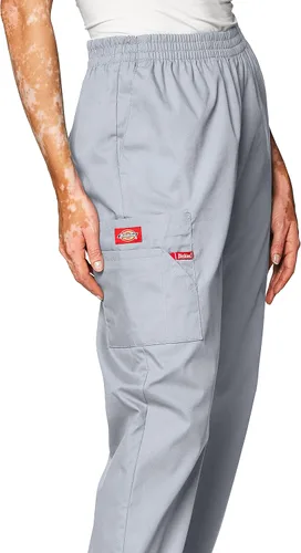 Vista 3 de Dickies EDS Signature 86106 - Pantalones cargo de uniforme médico para mujer, con cintura elástica y popelina cepillada suave