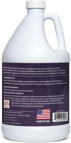 Vista 9 de Essential Values Limpiador de peróxido al 5%, certificado Safer Choice Fabricado en Estados Unidos, multisuperficie, extra concentrado, ideal