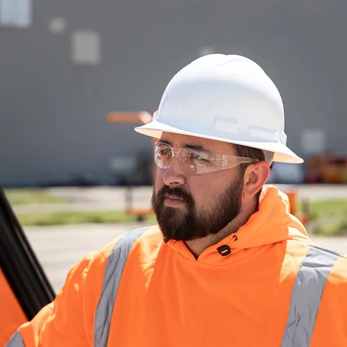 Vista 5 de Gafas de seguridad – ANSI Z87+ Clasificación UV Gafas de protección ocular para construcción, fabricación, resistente a los arañazos