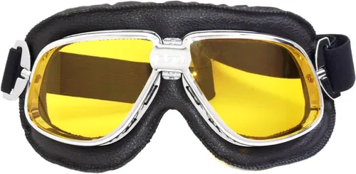 Vista 8 de CRG Sports goggle estilo vintage, aviador para motocicleta T11 - Clásico