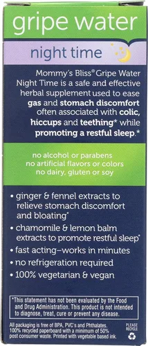 Vista 2 de Mommys Bliss, Gripe Water Night Time, 4 Fl Oz