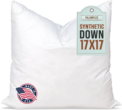 Vista 14 de Pillowflex Juego de 2 rellenos de almohada sintéticos de plumón alternativo para fundas (12 x 24 pulgadas)