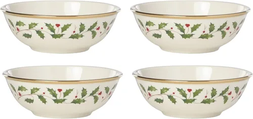Vista 12 de Lenox Holiday - Juego navideño para postres de 12 piezas, 9.92, rojo y verde