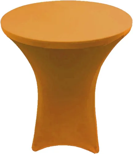 Vista 2 de Mantel elástico para cóctel de 30 x 42 pulgadas, color dorado
