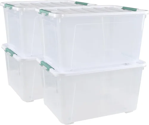 Vista 11 de Paquete de 6 cajas de almacenamiento transparentes de 14 L