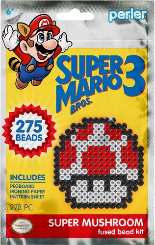 Vista 5 de Perler Juego de caja de monedas de Super Mario Bros. 3 Beads