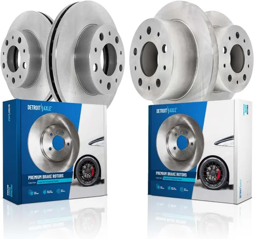 Vista 59 de Detroit Axle - Rotores de freno para Chrysler 200 2015 2016 2017, Rotores de freno de disco de reemplazo: 12.01" pulgadas delantero y 10.95
