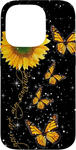 Vista 17 de You are My Sunshine Vintage Sunflower and Monarch Butterfly Case for iPhone 17