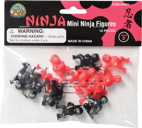 Vista 4 de U.S. Toy - Lote de 12 figuras de acción ninja surtidas