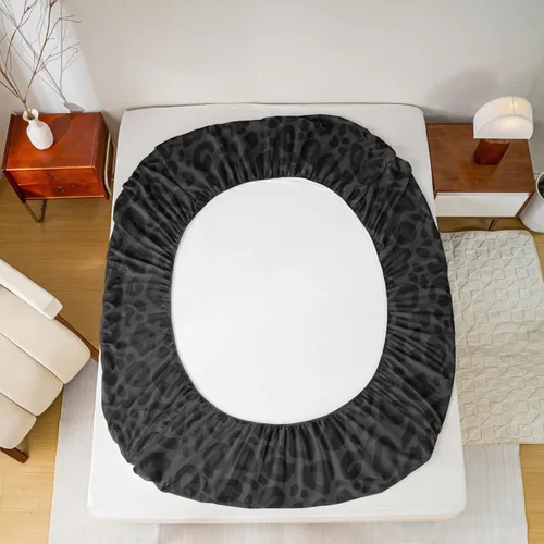 Vista 5 de Juego de ropa de cama con estampado de leopardo, tamaño individual, juego de cama de guepardo africano para decoración de dormitorio