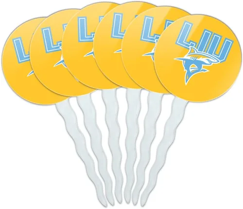 Vista 333 de Abilene Christian - Juego de 6 palillos para cupcakes con logotipo secundario