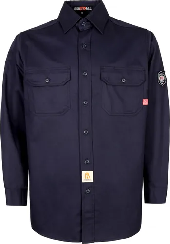 Vista 9 de BOCOMAL Camisas FR 6.25oz Camisas de soldadura ligeras resistentes al fuego Camiseta retardante de fuego para hombres