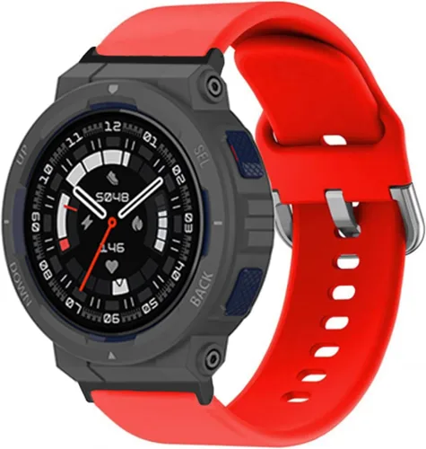 Vista 7 de hengkang Correas de reloj Amazfit Active Edge para mujeres y hombres, elegantes correas de repuesto de silicona ajustables para Amazfit Active Edge