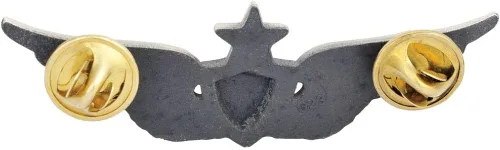 Vista 4 de MEDALS OF AMERICA EST. 1976 Insignia de tripulación aérea de ejército senior, Plateado (Silver Oxide)