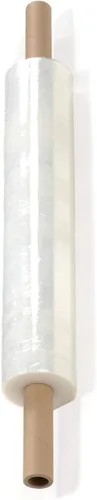 Vista 3 de PackageZoom 50,8 cm x 304,8 metros de envoltura elástica de núcleo extendido con asa, película elástica transparente, 16 rollos