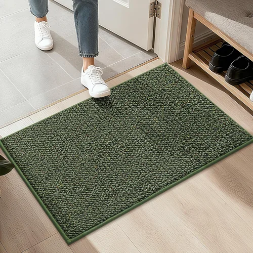 Vista 27 de BEQHAUSE Alfombra de Entrada de 20"x32" Tapete Interior para Puerta Antideslizante Lavable, Alfombras de Pasillo Absorbentes y Resistentes a Manchas