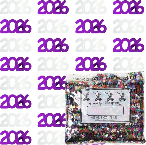 Vista 73 de Confetti Year 2023 Blue Royal, Orange Combo - 2 bolsas de media onza (1 oz)