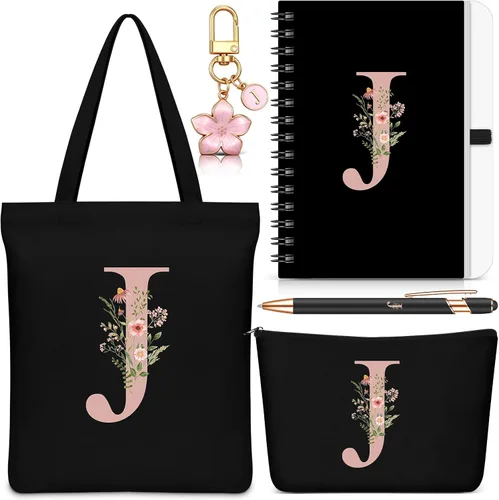 Vista 30 de Talltalk 5 piezas de bolsas de mano con iniciales, regalos para mujer Beige