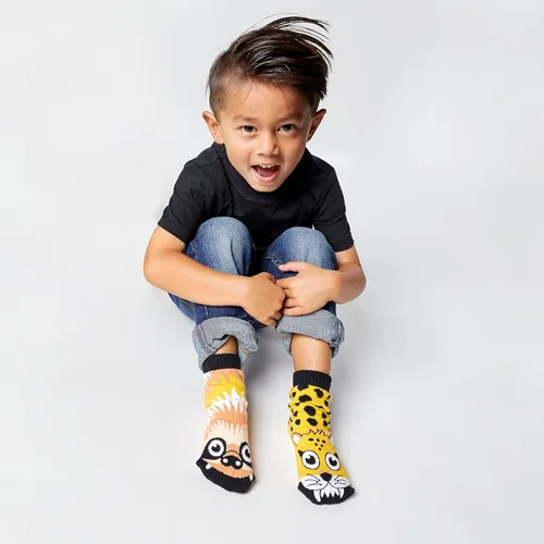 Vista 2 de Pals Originals - Calcetines para niños - Calcetines locos y discretos para niños y niñas - Calcetines de algodón elásticos acogedores - Pares