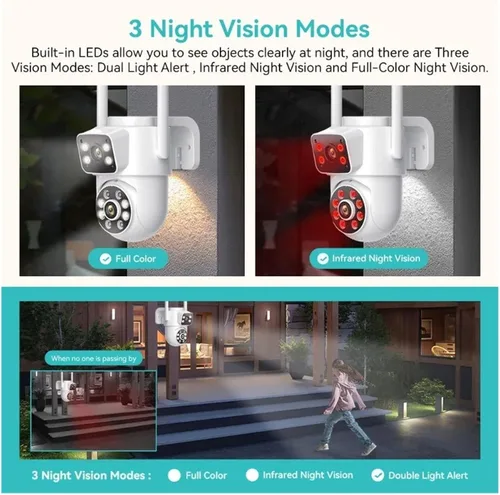 Vista 7 de Sistema de cámara de seguridad WiFi NVR de 8CH 8MP 2PCS CAMERA_EU