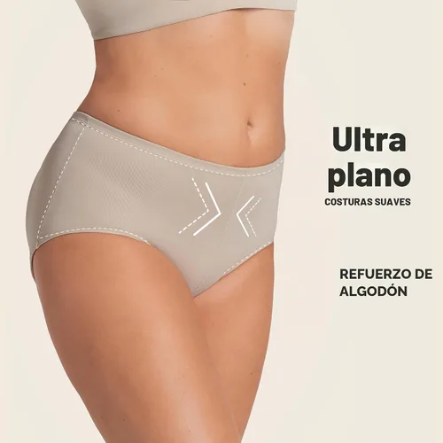 Vista 5 de Leonisa Ropa Levantadora de Glúteos para Mujeres - Bragas Levanta Cola y Braguitas Cortas con Almohadillas para Glúteos Beige - Bragas acolchadas