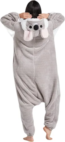Vista 5 de DarkCom Unisex Adult Onesie Halloween Cosplay Animal Onesie Christmas Pajamas Halloween Costume One Piece Sleepwear