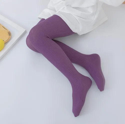 Vista 2 de vanberfia Medias cálidas para bebé: medias de punto trenzado de algodón de invierno - Leggings gruesos para varias ocasiones