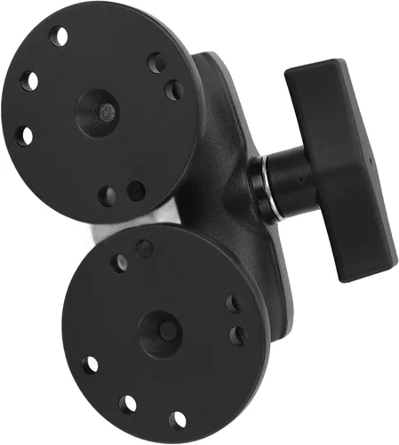 Vista 7 de Soporte de bola doble, soporte para camión, brazo de doble enchufe resistente con adaptadores de bola de tamaño C de 1.5 pulgadas, base de montaje
