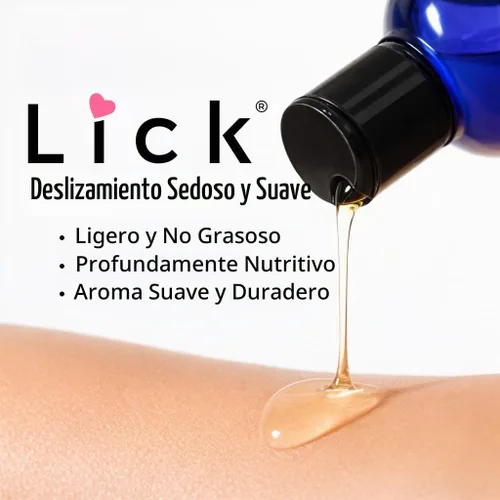 Vista 5 de Lick Aceite de masaje con sabor a piña con vitamina E, aceite corporal dulce comestible para masaje de parejas, mezcla de aceite de coco fraccionado