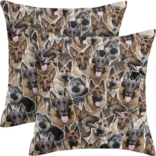 Vista 13 de Regalo para amantes de Airedale Terrier, 2 fundas de almohada de Bingley Terrier, fundas de almohada con estampado de cara de perro, fundas