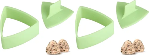 Vista 10 de UPKOCH Molde de sushi triangular, fabricante de bolas de arroz, prensa antiadherente para onigiri, fabricante de moldes de sushi, verde claro