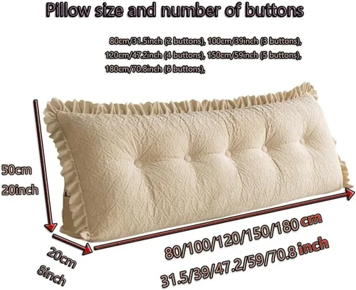 Vista 4 de Almohada de lectura triangular/almohada larga para cabecero, almohada de cama de lectura, respaldo triangular, cojín de apoyo de posicionamiento