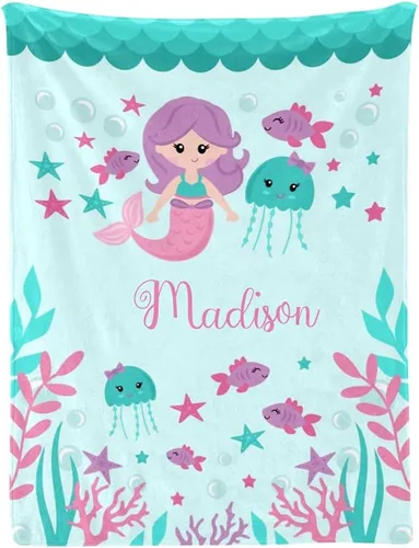 Vista 13 de Manta de bebé personalizada de príncipe elefante, manta personalizada para guardería, 30 x 40 pulgadas, para bebé, niño y niña, con nombre para baby