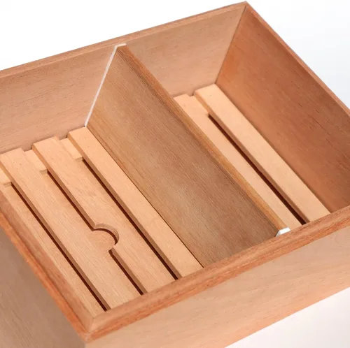 Vista 6 de Woho Bandeja 100% de la caja del cigarro del humidor del cedro español