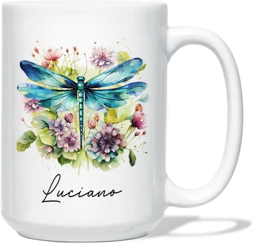 Vista 23 de Taza de café de oso – Regalo personalizado para amantes, taza de té de animales salvajes con flores, regalo de cerámica personalizado para amantes