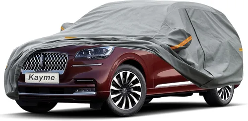 Vista 43 de Kayme Funda de Coche de Servicio Pesado Impermeable para Todo Tipo de Clima, Ajuste Personalizado para Tesla Model S, Cubierta Exterior Completa